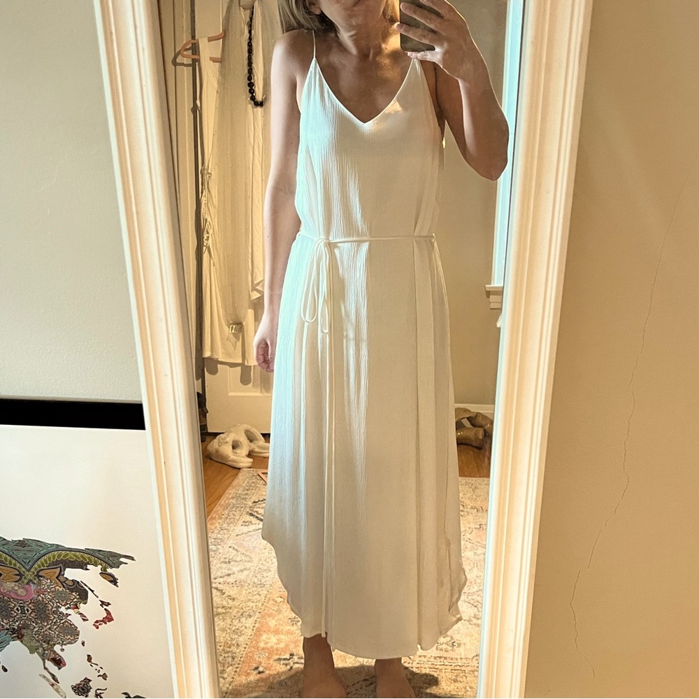 Zulu & Zephyr Illumine Slip Dress in Ivory